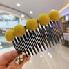 Artefacto para Quiebre de Cabello Infantil Peine para Cabello Acabado de Flequillo Horquilla de Flor Accesorios para el Cabello de Verano Parte Trasera de la Cabeza Horquilla para Cabello Femenino Tocado