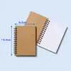Amazon Caderno Kraft A5 com 14 Furos Caderno A6 com Dupla Espiral Caderno de Exercícios para Estudantes Bloco de Notas Atacado