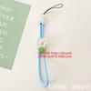 Nuevo Lanyard para Teléfono Móvil de Flor de Dibujos Animados Anti-Pérdida Creativo para Muñeca Cuerda de Nylon Llave Colgante Hebilla Cadena Corta para Mano