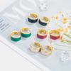 Otoño e Invierno Vino Tinto Gota de Aceite Hebilla de Oreja Diseño Nicho Femenino Aretes Simples Combinables Retro Estilo Hong Kong Nuevos Aretes de Año Nuevo