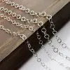 Corrente em Aço Inoxidável em Formato de Ovo em Estoque, Corrente Delicada de Elo O, Corrente Encaixável, Corrente para Pulseira DIY, Colar, Acessório de Joia, Corrente de Exportação