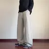 Pantalones deportivos casuales de retazos deconstruidos estilo retro americano, corte holgado, para jóvenes, talla grande, moda trendy