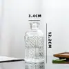 Vaso Criativo em Relevo Mini Vaso Francês Vaso Hidropônico Transparente Ornamentos Vintage Vaso de Vidro