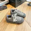 Outono 2026 Estilo Coreano Retrô Estrela Solado Macio Antiderrapante Bloco de Cores Cadarço Resistente ao Desgaste Versátil Casual Respirável Moda Sapatos Infantis