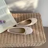 Zapatos Planos de Ballet para Mujer Chuyuji con Lazo Poco Profundo Estilo Nuevo Primavera Elegantes Sin Cordones Suela Suave