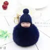 KOOROL - Llavero con forma de bola de pelo de bebé durmiendo, muñeco de peluche, llavero para bolso de coche