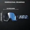 Gafas de Ciclismo en Stock, Gafas a Prueba de Viento, Gafas para Motocicleta, Gafas con Protección 100%, Gafas de Ciclismo