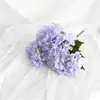 Ramo de Hortensias Estilo Europeo DIY de 5 Cabezas Decoración de Bodas Hortensia de Seda Decoración del Hogar Sesión de Fotos Flores Artificiales