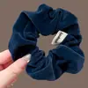 Elástico de Cabelo Veludo Retro Estilo Francês Intestino de Porco Anel de Cabelo Pelúcia Outono e Inverno Acessório de Cabelo para Coque Flor de Cabelo
