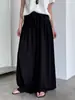 Oferta Especial LimitadaPantalones Falda de Pierna Ancha de Cintura Alta Texturizados, Diseño Ligero, Estilo Casual, Pantalones Largos de Color Sólido