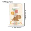 Bolsas de regalo para fiestas de huellas de perro de venta caliente transfronterizas, bolsas de regalo de recuerdo de dibujos animados de fútbol, bolsas de plástico para dulces, suministros de decoración de cumpleaños