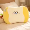 Almohada de dibujos animados, almohada con forma de gato de espuma viscoelástica, diseñada para adultos para dar soporte a la columna cervical y ayudar al sueño, adecuada para estudiantes y niños, y previene el colapso durante las siestas