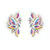 Pendientes de novia transfronterizos europeos y americanos Pendientes de diamantes AB Pendientes de gemas de gotas de diamantes de lujo Pendientes colgantes para mujer