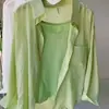 Camisa Suelta con Cuello Polo para Mujer, Nueva Chaqueta Cardigan Estilo Coreano Verano 2026, Camisa Estilo Perezoso, Top Dopamina