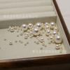 Perlas blancas australianas de imitación Shijia, 650, de vidrio blanco de medio agujero, redondas de un solo agujero, de imitación de concha, al por mayor