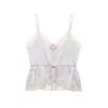 Para Comércio Exterior Transfronteiriço Europeu e Americano Roupas Femininas Aliexpress Mais Vendidas Verão Sexy Versátil Multicor Decote V Cintura Marcada Renda Camisola