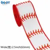 Cinta de grogrén con tema de béisbol, cinta impresa con borde de alambre, cinta de lazo para envolver regalos, decoración floral, venta al por mayor