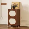 Gabinete Retro Simple Estante de Almacenamiento de Piso Sala de Estar Hogar Estantería a Prueba de Polvo Gabinete de Almacenamiento Multicapa Gabinete de Pared