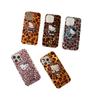 Funda personalizada con estampado de leopardo Kt Cat para Apple 16 Promax, iPhone 15, soporte magnético 14, linda 13 coreana