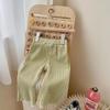 Calças Finas de Verão para Meninas Calças Xadrez Flare Elegantes e Modernas Calças Casuais à Prova de Mosquitos para Bebês Meninas Roupa de Verão