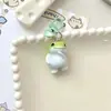 Chaveiro de Sapo Estéreo Cor Sólida Fofo e Fofo Pingente Divertido de Bolsa de Menina Desenho Animado Acessórios de Presente para Casais Melhores Amigos