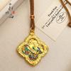 Tienda de oro con colgante de seda de ciervo de nueve colores con esmalte de color oro antiguo, un ciervo con tu colgante, accesorios DIY al por mayor