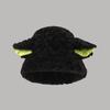 Chapéu de Pescador Quente Feminino de Inverno Estilo Coreano Chapéu de Balde de Pelúcia de Cordeiro Chapéu de Pelúcia de Cordeiro Bordado Fofo Personalizado