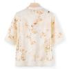 Traje de Estilo Veraniego para Mamá 2024 Nuevo Estilo Chinoiserie para Personas de Mediana Edad y Mayores Camisa de Manga Corta de Estilo Nacional Conjunto de Dos Piezas