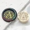 Sello de Cera con Sello de Cabeza Serie de Letras Barrocas 2.5cm Cabeza de Cobre 26 Letras Inglesas para Sello de Sellado de Diario