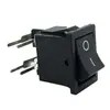 Interruptor tipo barco de pie curvo Kcd1-104 4 pines 2 posiciones tipo plug-in Interruptor basculante 90 grados con luz 15*21mm