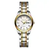 Chennuo reloj de mujer reloj de cuarzo doble calendario luminoso impermeable reloj de diamantes correa de acero Reloj de Mujer