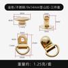 Atacado em Estoque 9*14mm Aço Inoxidável Fivela para Sapato de Caminhada Distribuição Pregos de Instalação Tira de Sapato Fivela de Sapato D-Ring para Bolsa
