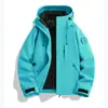Jaqueta corta-vento de grafeno Roupa de trabalho Estampa de logotipo personalizada Outono Inverno Três em Um Revestimento de fleece Roupa externa corta-vento Construção de equipe Roupas de trabalho