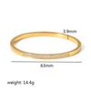 Pulseira de luxo leve em estilo europeu e americano, com fivela em formato de estrela de seis pontas, banhada a ouro 18K e cravejada com zircônias. Pulseira de alta qualidade para mulheres.