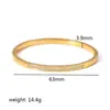 Estilo Rede Social Europeia e Americana 18K Galvanoplastia a Vácuo Aço Inoxidável Anel de Diamante Pulseira Estrela Bamang Zircônia Pulseira Empilhável
