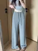 Pantalones deportivos anchos negros con cordón para mujer, nuevo modelo otoño 2026, de cintura alta, holgados, de pierna recta, casuales, pantalones de chándal adelgazantes