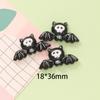 Cráneo de Animal de Halloween Lindo Gato Negro Pegamento de Crema DIY Funda para Teléfono Llavero Pasador Hebilla de Zapato Material de Resina
