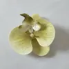 Cabeça de Flor Phalaenopsis para Simulação Filme de Impressão 3D Presente de Acompanhamento para Casamento Caixa de Doces Peça Única para Cabelo Grampo de Cabelo Flor Flor Falsa