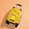 Maleta Infantil Personalizada Niño Niña Dibujos Animados Linda Pequeña Ligera de 18 Pulgadas Tablero de Contraseña Ruedas para Tirar Maleta de Viaje
