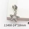 Llavero con Colgante de Corona de Estrella de Plata Antigua de Venta Caliente Transfronteriza 1 Pieza Aleación DIY Pulsera Joyería Accesorios Mayoreo
