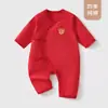 Macacão de Bebê para Primavera e Outono, Macacão de Algodão Puro com Manga Longa e Borboleta, Protetor de Barriga para Bebê, Roupa para Recém-nascido de Quatro Estações, Roupa estilo Monge