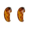 Pendientes Amber Maillard Desdibujados Pendientes Grandes Exagerados en Forma de C Retro Literarios Pendientes de Alta Gama Otoño e Invierno para Mujer