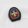 Colgante Étnico Nepalés Marca Ping An Buda Tailandia Collar Ébano Algodón Lino Lana Cadena Colgante Thangka Accesorios