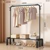 Tendedero de Ropa de Pie Vertical Tendedero de Ropa para Dormitorio Hogar Plegable Barra para Ropa Almacenamiento Balcón Dormitorio Tendedero