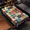 Toalha de Mesa para Restaurante Estilo Étnico, Impermeável, à Prova de Óleo, Não Lavável, Luxo Leve, Atmosfera de Alto Padrão, Toalha de Mesa para Bar, Capa para Mesa de Café