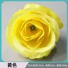 Stock de fábrica de cabezas de flores artificiales de tonos amarillos, flores falsas para bodas, flores de seda, materiales para accesorios hechos a mano y materiales florales para paisajismo de ingeniería al por mayor