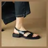 Sandalias Retro Trendy Súper Cómodas de Suela Blanda para Mujer Verano 2024 Nuevas Sandalias Romanas Planas de Punta Abierta Versátiles Casuales
