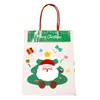 Saco de Presente de Natal Desenho do Papai Noel Saco para Embrulhar Presente Sacola para Lembrancinha de Festa de Natal Estudantil