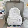 Mochila escolar rosa suave para niñas, estilo japonés, nueva mochila de moda de alta estética estilo universitario cielo estrellado, bolsa ligera de doble hombro para secundaria y preparatoria