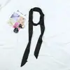 Lenço de seda liso de alta qualidade estilo coreano, lenço de pescoço monocromático coreano para mulheres, acessório versátil para roupas, decoração de bolsa e fitas personalizadas